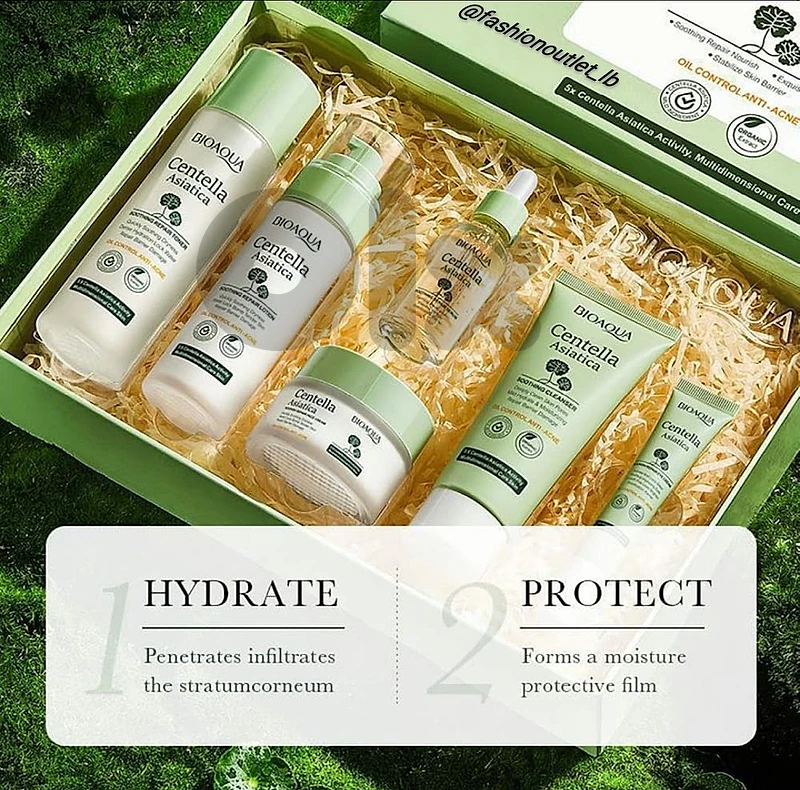BIOAQUA CENTELLA ASIATICA 6-PIECE FACIAL CARE SET