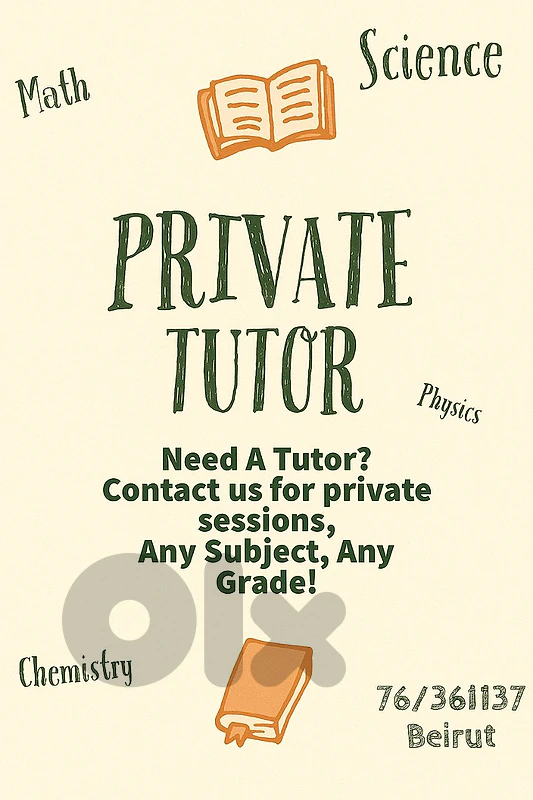 Private Teacher - Tutor - Private Lessons -Agenda