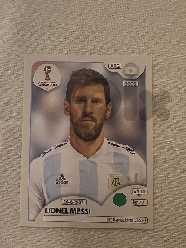 Leo Messi Panini World Cup 2018