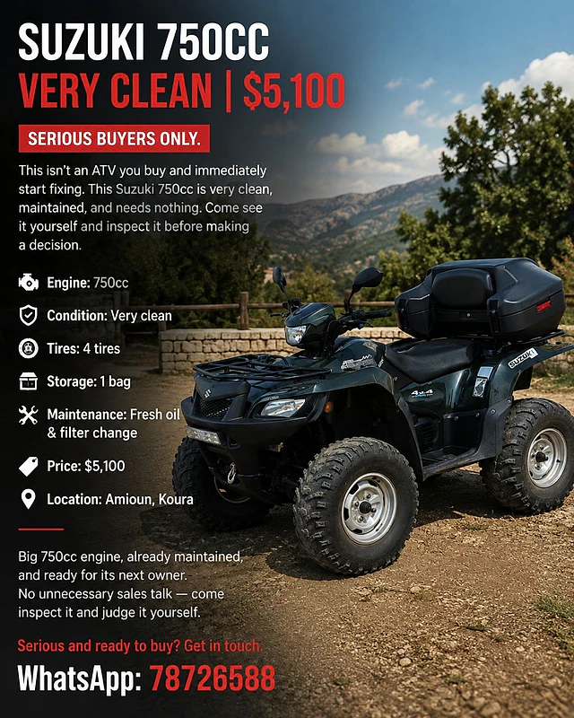 SUZUKI 750CC | VERY CLEAN | $5,100