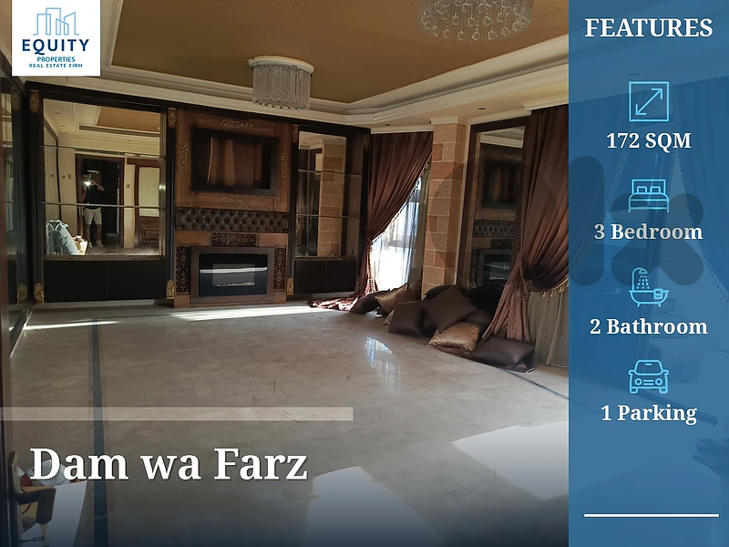 Furnished 172 SQM Apartment For Sale In Dam W Farez Tripoli #CM226491