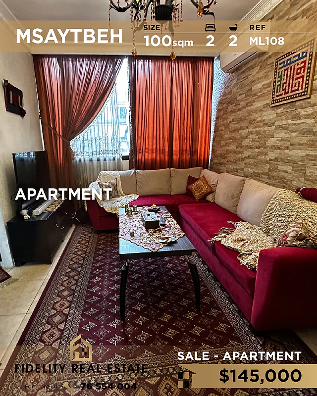 Apartment for sale in Msaytbeh ML108 شقة للبيع في المصيطبة
