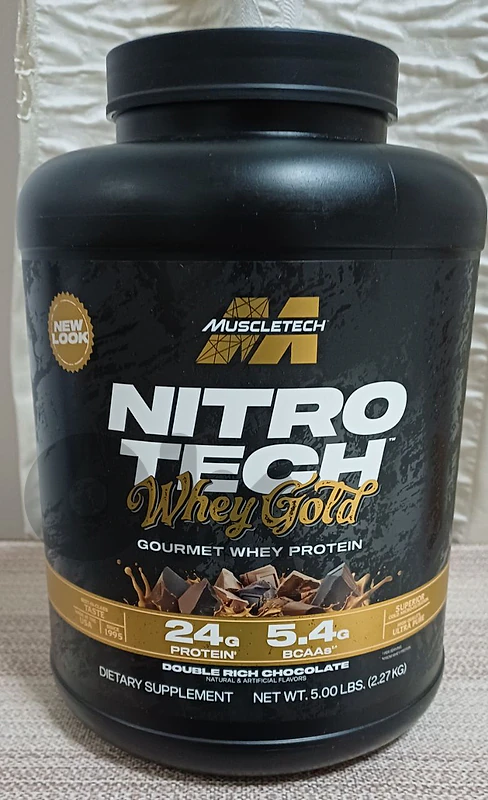 Nitrotech Whey Gold Choco 2.27 KG (مختوم) + Free Delivery in beirut