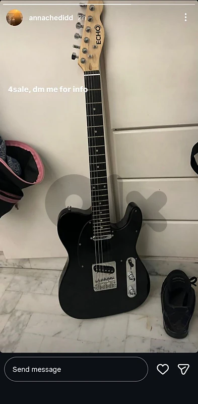 Echo Telecaster Electric Guitar (With Echo Amp) And Extra accessories