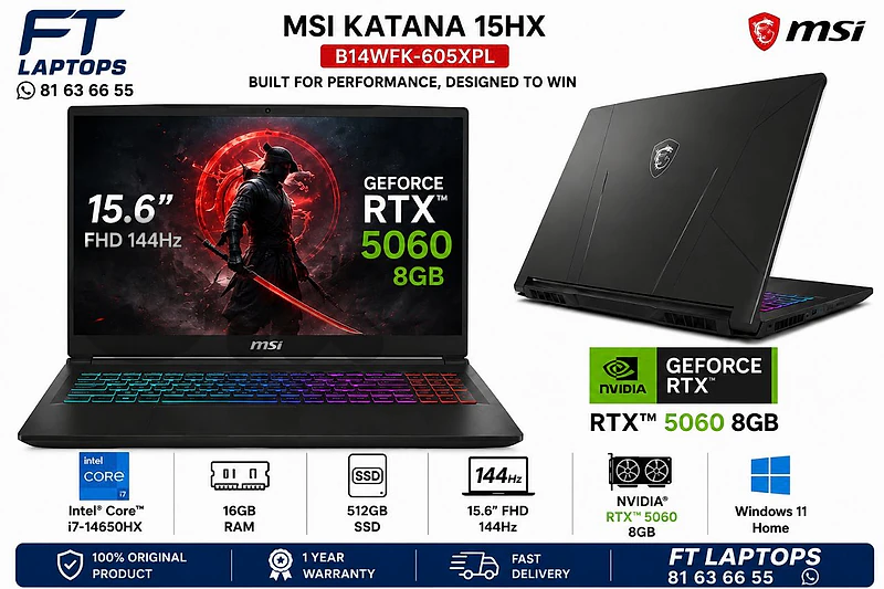 BRAND NEW SEALED WARRANTY 1 YEAR MSI KATANA CORE I7 GEN 14HX RTX 5060