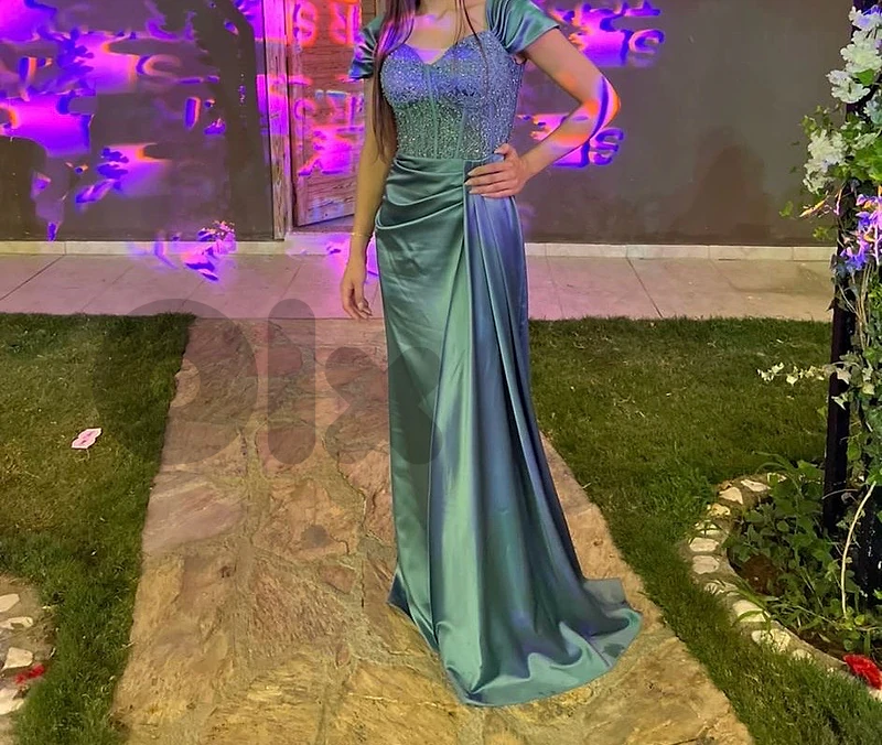 used satin dress