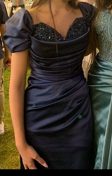 used satin dress