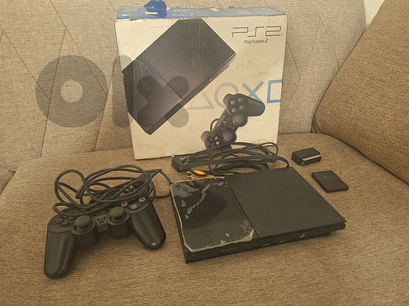 ps2 open box with 20 game
