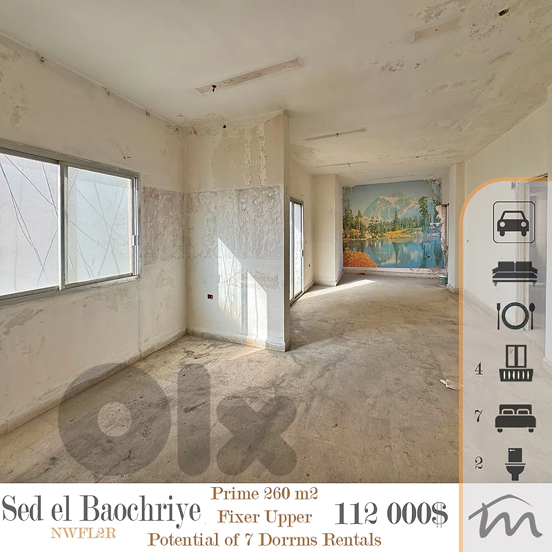 Jdaideh-Baochriyeh | 480$/m² | Fixer Upper | Prime Investment Jdaideh-Baochriyeh | 480$/m² | Fixer Upper | Prime Investment