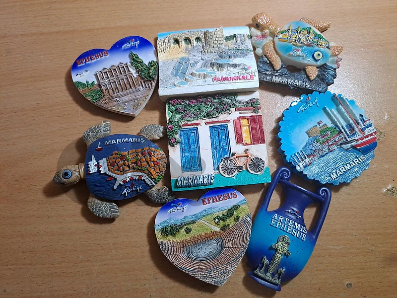 Beautiful collection of Turkish tourist souvenirs,