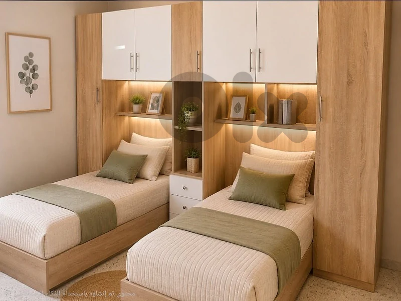 New Modern Closet 7 Doors With 2 Bed High Quality