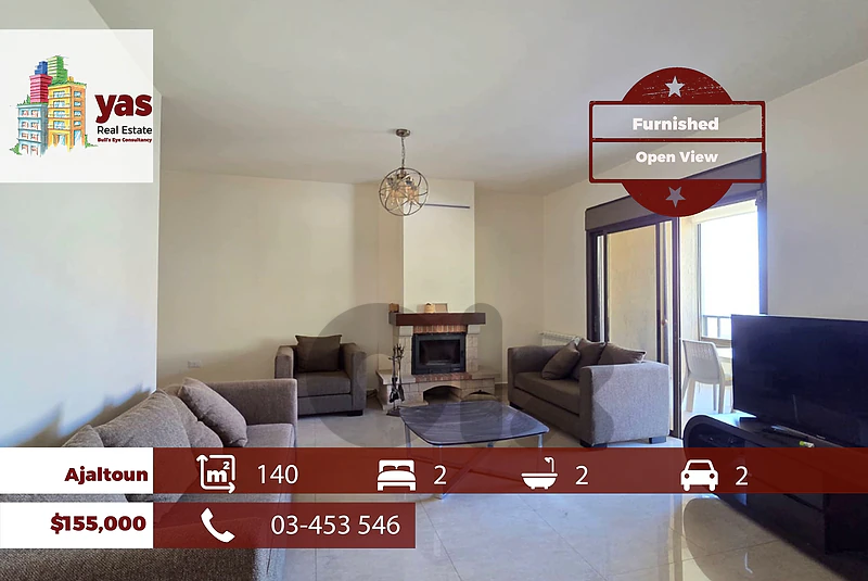 Ajaltoun 140m2 | Furnished | Open View | Luxury | Calm Street | TO Ajaltoun 140m2 | Furnished | Open View | Luxury | Calm Street | TO