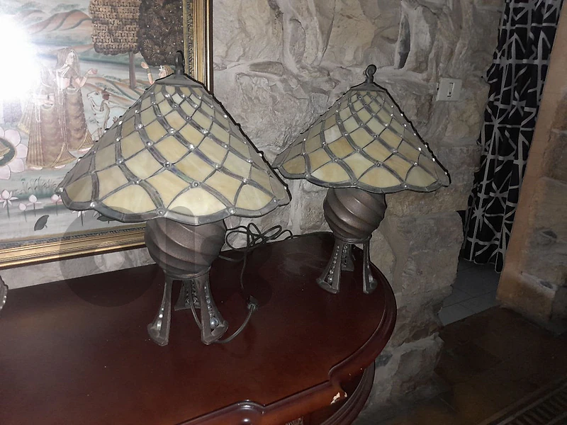 Bronze side lamps