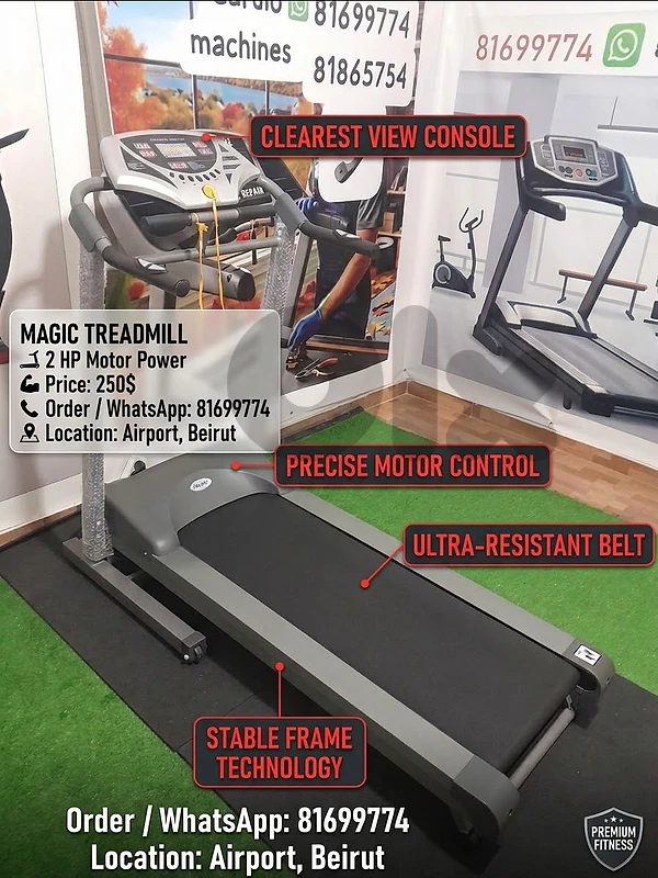 meili magictreadmill, ,, 2hp motor