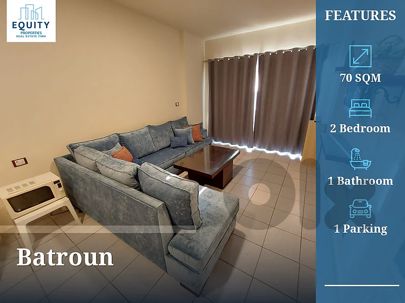 Furnished 70 SQM Apartment For Rent In Batroun #KS23498