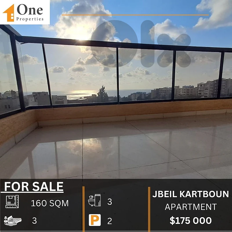 APARTMENT FOR SALE IN KARTBOUN JBEIL