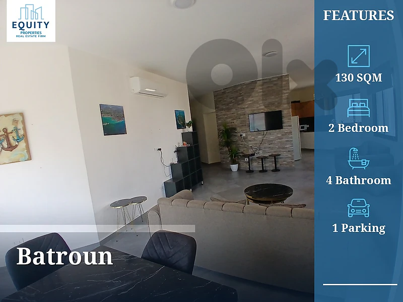 Furnished 130 SQM Apartment For Rent In Batroun #KS23398
