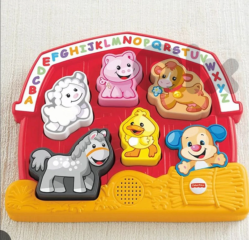 fisher price laugh & learn animal puzzle french