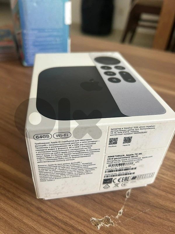 Apple TV 4K 3rd Generation 64GB – Excellent Condition – 80 USD