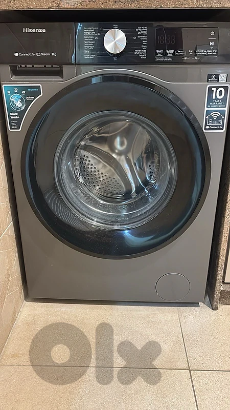 Hisense 9kg Front Load Washing Machine (Steam & Smart ConnectLife)
