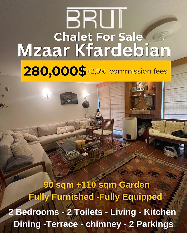 90 sqm Chalet +110 sqm Garden dor sale in st Antonio Kfardebian