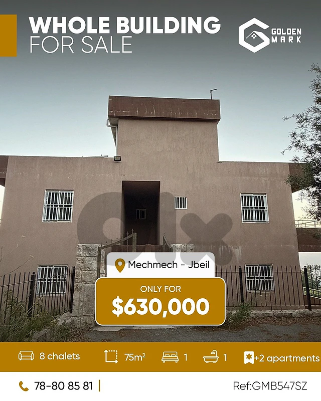 GMB547SZ - Building For Sale In Mechmech - Jbeil - مبنى للبيع في مشمش