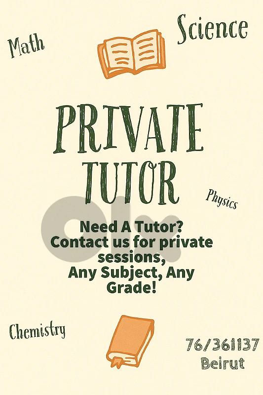 Private Teacher - Tutor - Private Lessons -Agenda