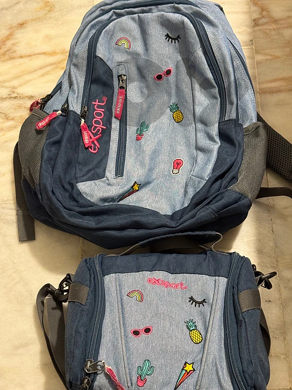 schoolbag export with lunchbag