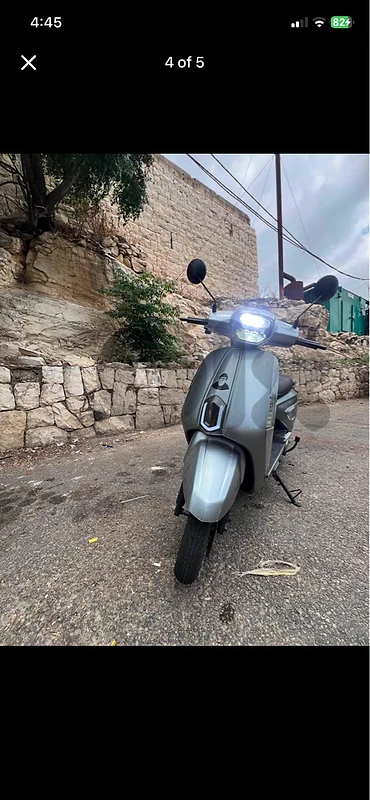 electric vespa style scooter