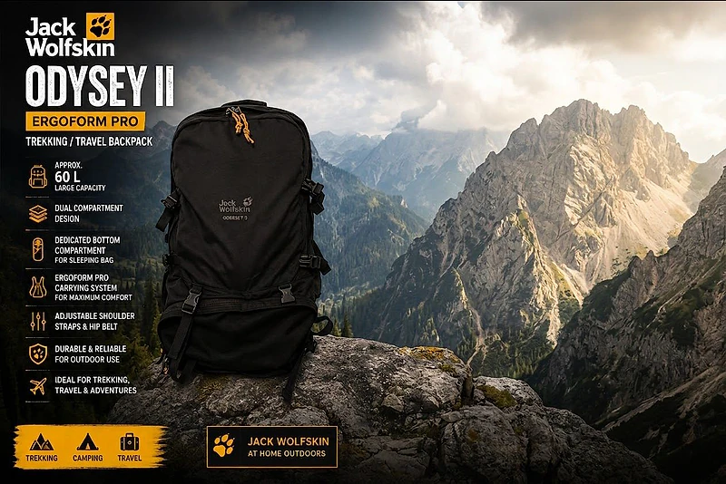 jackwolfskin odyseyII ergoform pro /camping travel bag