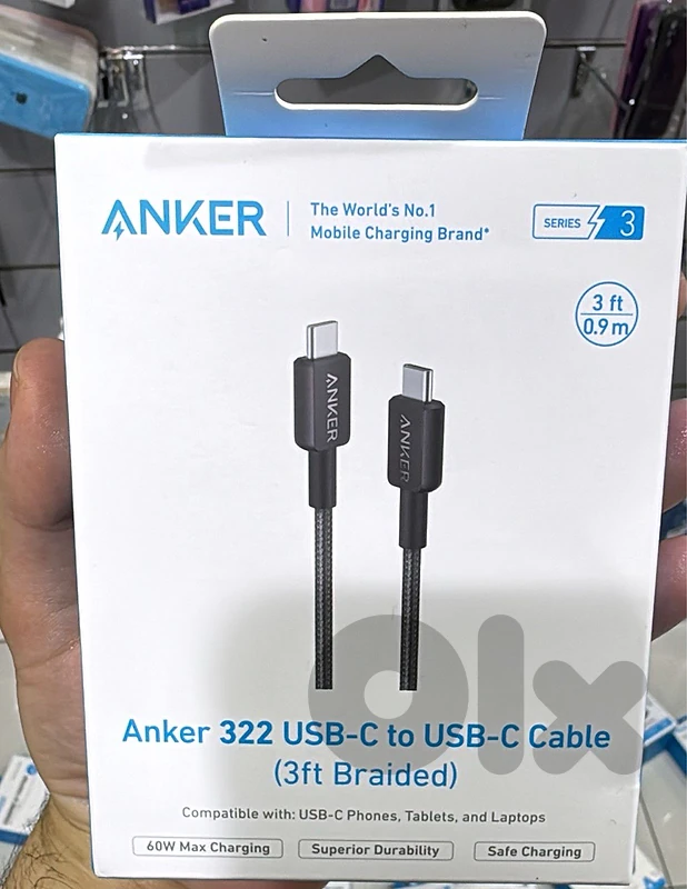 Anker 322 Usb-c To Usb-c Cable 3ft black  (Braided)