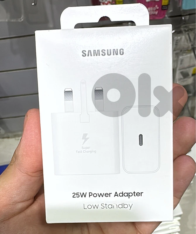 Samsung 25w pd adapter usb-c 3 pin white