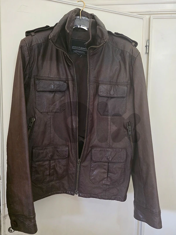 Real.leather jacket size large