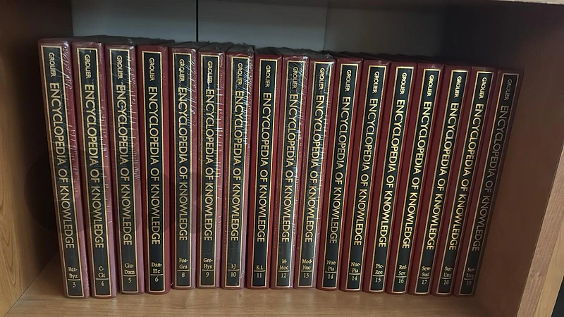 Grolier "Encyclopedia of Knowledge" Multi-Volume Hardcover Set (Partia
