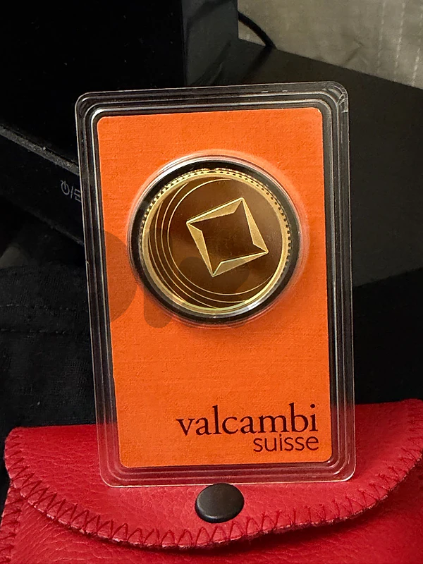 Gold Swiss Valcambi Round Ounse Special Edition 31.1 Gr