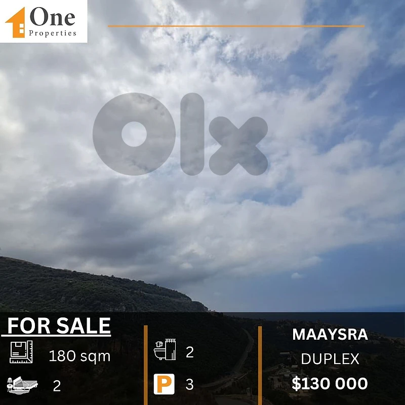 DUPLEX APARTMENT FOR SALE IN MAAYSRA