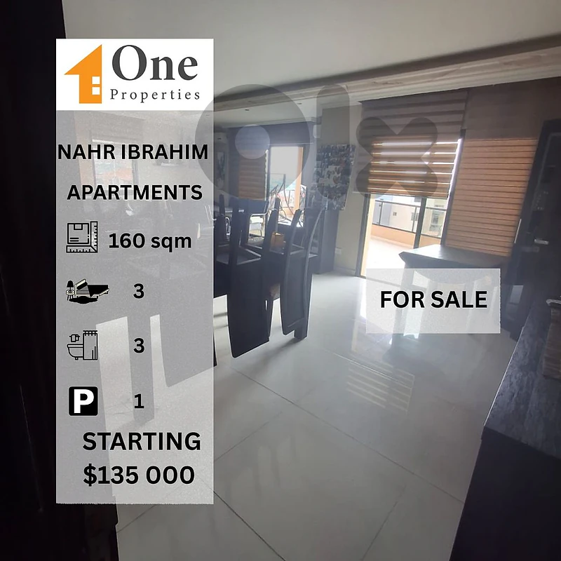 APARTMENTS FOR SALE IN NAHR IBRAHIM