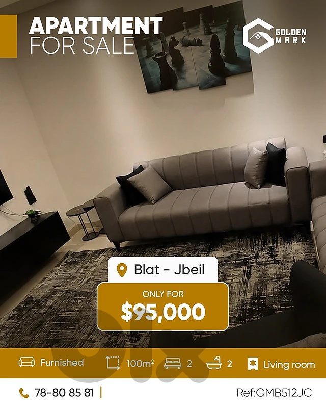 GMB512JC - Apartment For Sale In Blat - شقة للبيع في بلاط