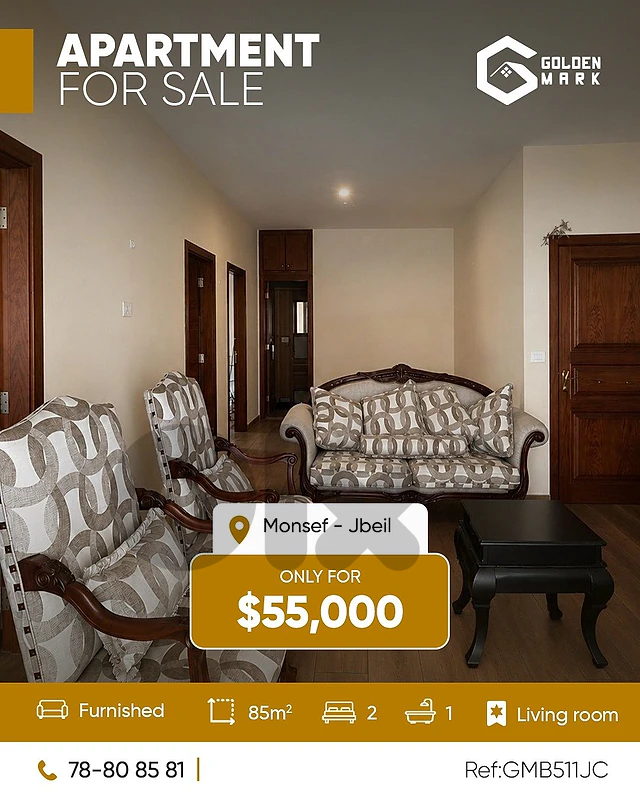 GMB511JC - Apartment For Sale In Monsef - شقة للبيع في المنصف