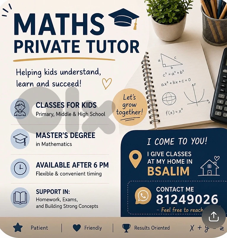 private maths lessons