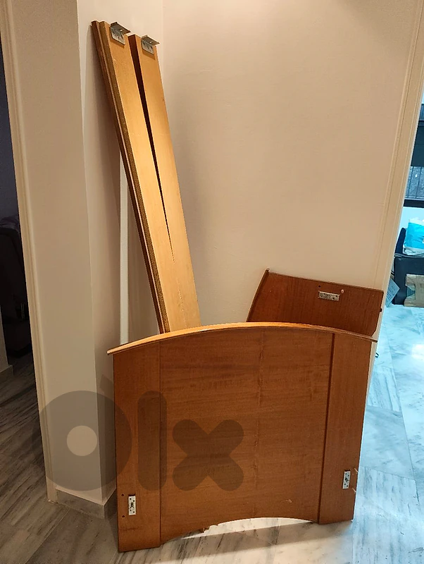 Wooden single bed frame