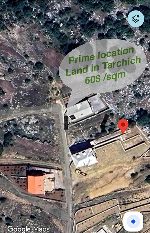 Prime location land for sale in Tarchich Open mountain view