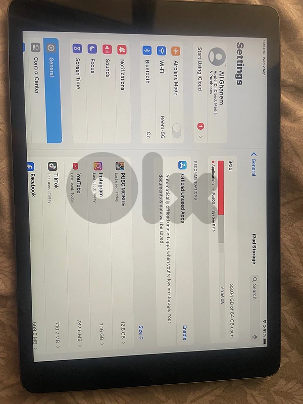Ipad 9بسعر ممتاز