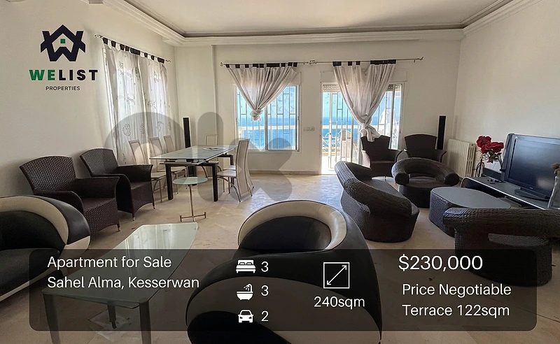 Apartment for sale in Sahel alma شقة للبيع في ساحل علما Apartment for sale in Sahel alma شقة للبيع في ساحل علما