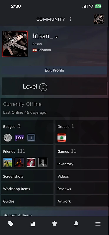 steam acc for sale