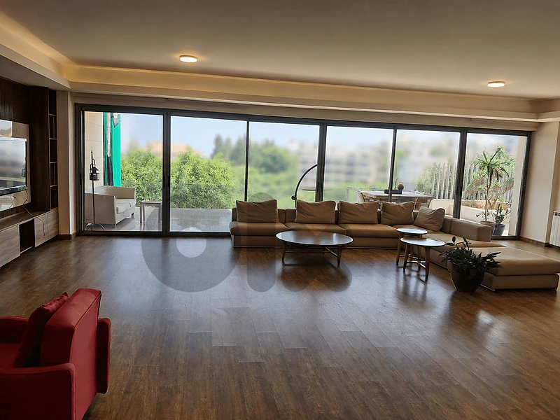 Furnished apartment +garden +terrace +greenery view in Yarzé for rent