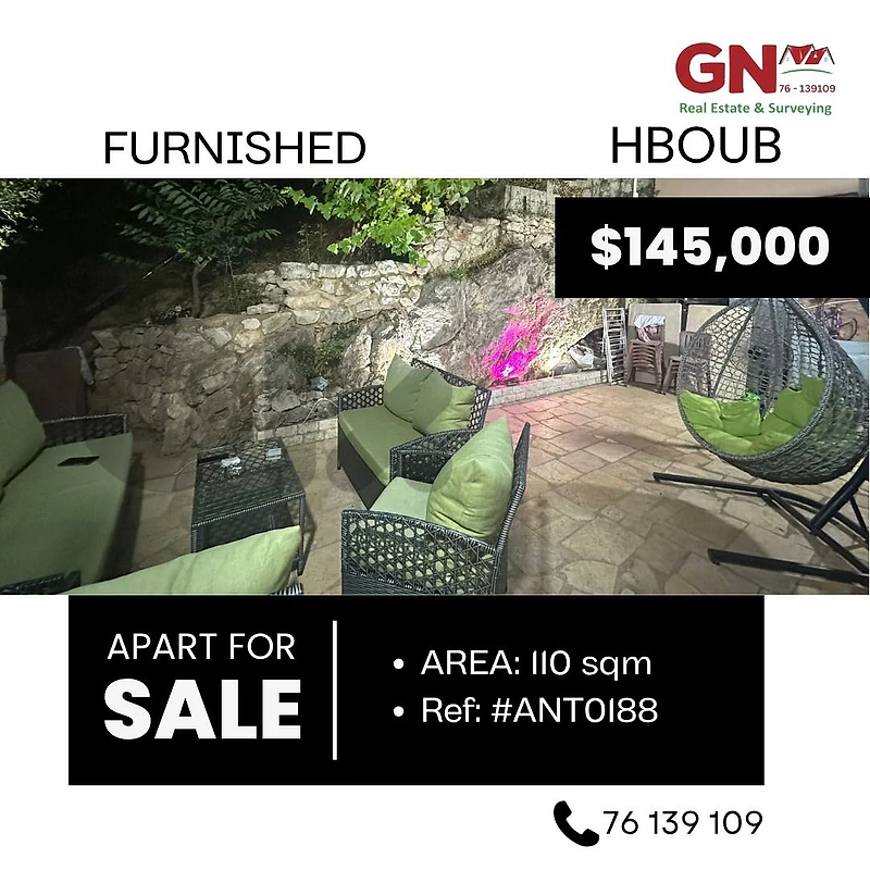 Apartment in Hboub 110m² with 50m² Terrace ONLY 145K في حبوب