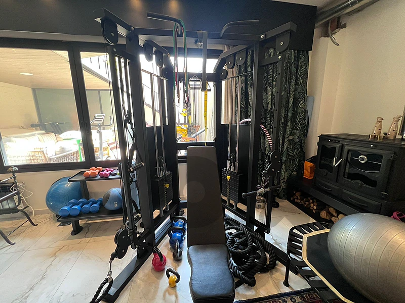 All-in-One Functional Trainer & Cable Machine with Attachments