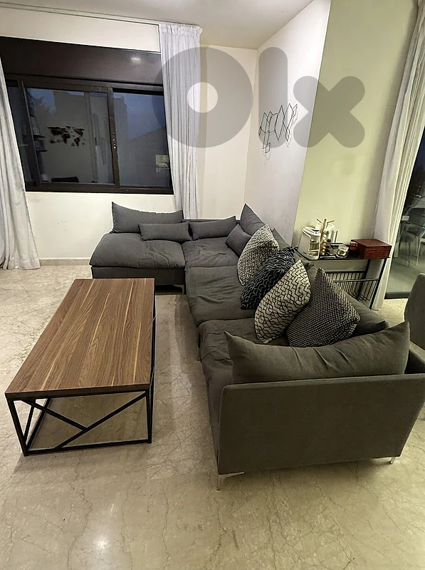 living room 3m ×2m plus center table