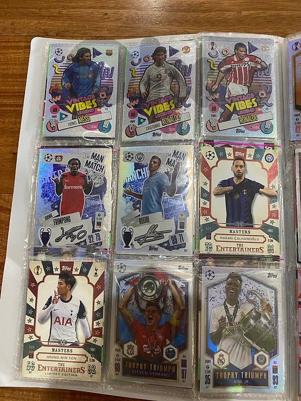 Selling match attax and tc cards